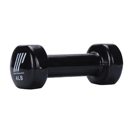 Muscle Power Vinyl Dumbbell - Toby's Sports 4lbs