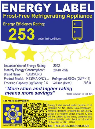 Samsung rt20farvdsa 7.4 cu.ft. Two Door Refrigerator