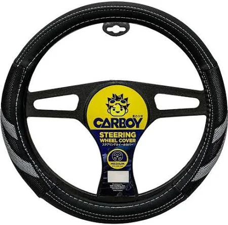 Carboy Steering Wheel Cover HL9116 (Black/Gray)