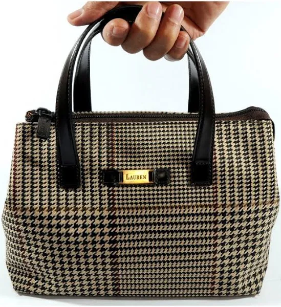 Vinyl Plaid Small Handbag